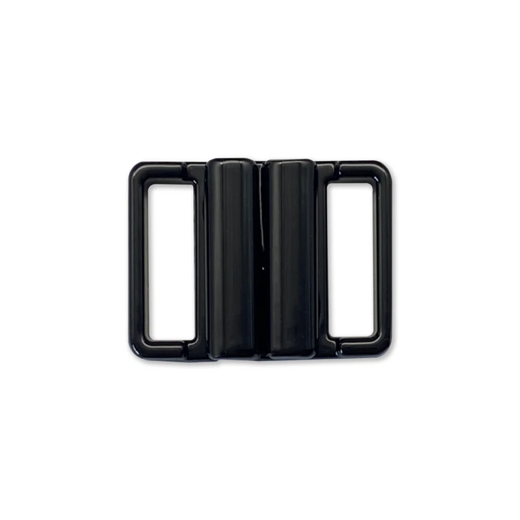 Black Zinc Alloy Buckle Hook Eye Closure Custom Logo