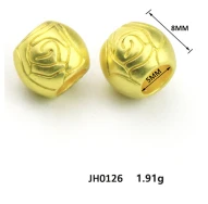 Gold Metal Rose Pattern Bell Cord