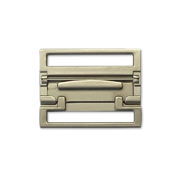 Matte Zinc Alloy Metal Slide Buckle Custom Logo factory